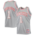 Oscar Robertson Milwaukee Bucks 75th Anniversary 1971/72 Hardwood Classics Swingman Jersey - Silver