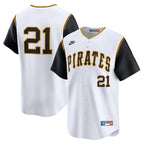 Roberto Clemente Pittsburgh Pirates Nike Cooperstown Collection Limited Jersey - White/Gray