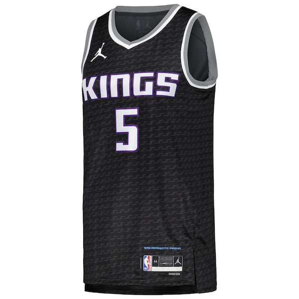 De'Aaron Fox Sacramento Kings Jordan Brand Swingman Player Jersey - Statement Edition - Black