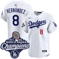 Enrique Hernández Los Angeles Dodgers Nike 2025 World Series Champions Limited Jersey - White