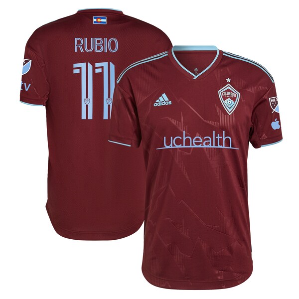 Diego Rubio Colorado Rapids adidas 2024 Club Authentic Player Jersey - Garnet