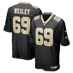 Barry Wesley New Orleans Saints Nike Team Game Jersey -  Black