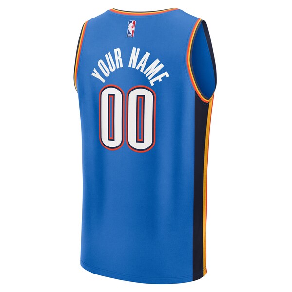 Oklahoma City Thunder  2025 NBA Finals Champions Fast Break Replica Custom Jersey - Blue - Icon Edition