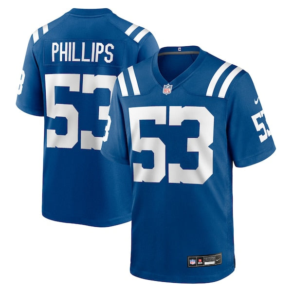 Jacob Phillips Indianapolis Colts Nike Team Game Jersey -  Royal