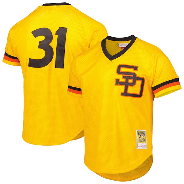Dave Winfield San Diego Padres Cooperstown Collection Mesh Batting Practice Jersey - Gold