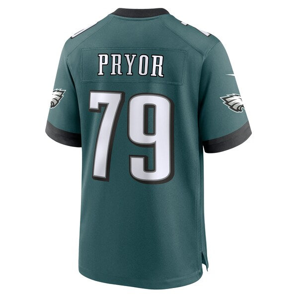 Matt Pryor Philadelphia Eagles Nike Team Game Jersey - Midnight Green