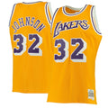 Magic Johnson Los Angeles Lakers 1984/85 Hardwood Classics Swingman Jersey - Gold/Purple