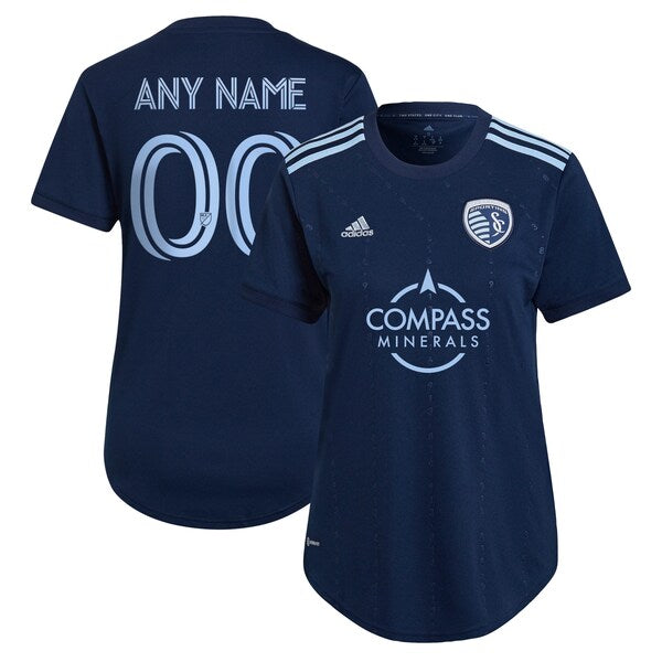 Sporting Kansas City adidas Women's 2022 State Line 3.0 Replica Custom Jersey - Blue