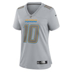 Justin Herbert Los Angeles Chargers Nike Women's Atmosphere Fashion Game Jersey - Gray