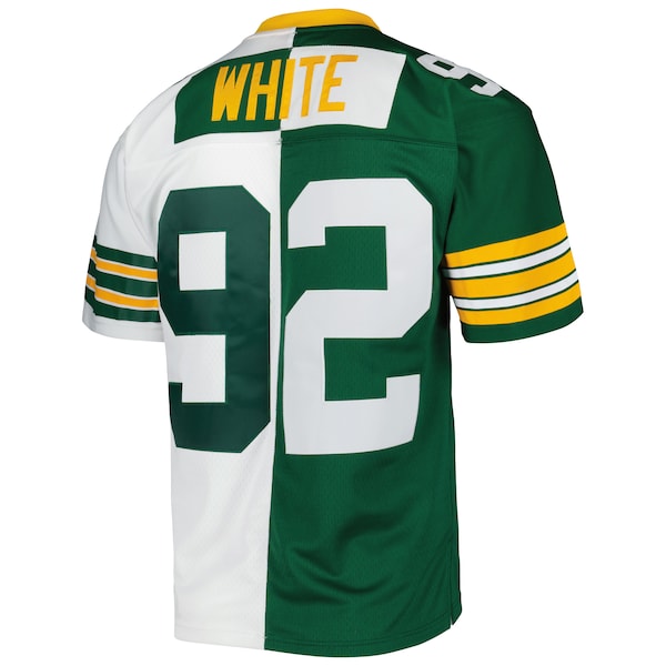 Reggie White Green Bay Packers 1996 Split Legacy Replica Jersey - Green/White