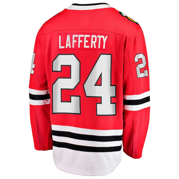 Sam Lafferty Chicago Blackhawks  Home Breakaway Jersey - Red