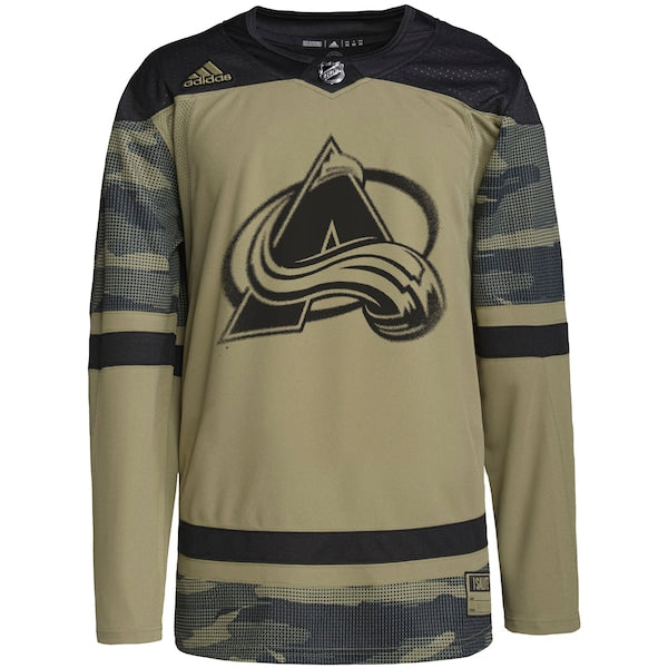 Colorado Avalanche adidas Military Appreciation Team Authentic Custom Practice Jersey - Camo