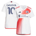 Carles Gil New England Revolution adidas Women's 2024 Defiance Replica Jersey - White