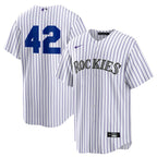 Colorado Rockies Nike Home  2025 Jackie Robinson Day Replica Jersey - White
