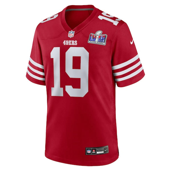 Deebo Samuel San Francisco 49ers Nike Super Bowl LVIII Game Jersey - Scarlet