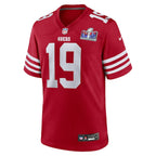 Deebo Samuel San Francisco 49ers Nike Super Bowl LVIII Game Jersey - Scarlet