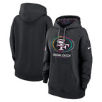San Francisco 49ers Nike Women's 2024 NFL Crucial Catch Club Pullover Hoodie - Black