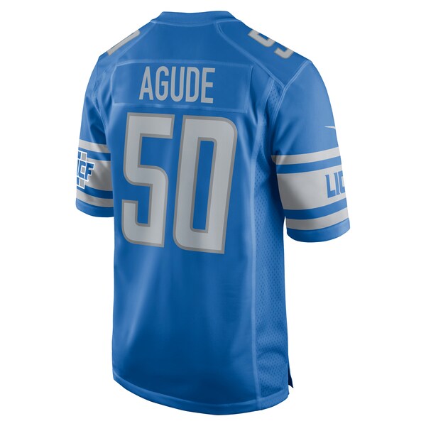 Mitchell Agude Detroit Lions Nike  Game Jersey -  Blue