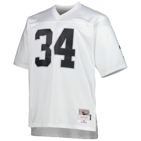 Bo Jackson Las Vegas Raiders Big & Tall 1988 Retired Player Replica Jersey - White/Black