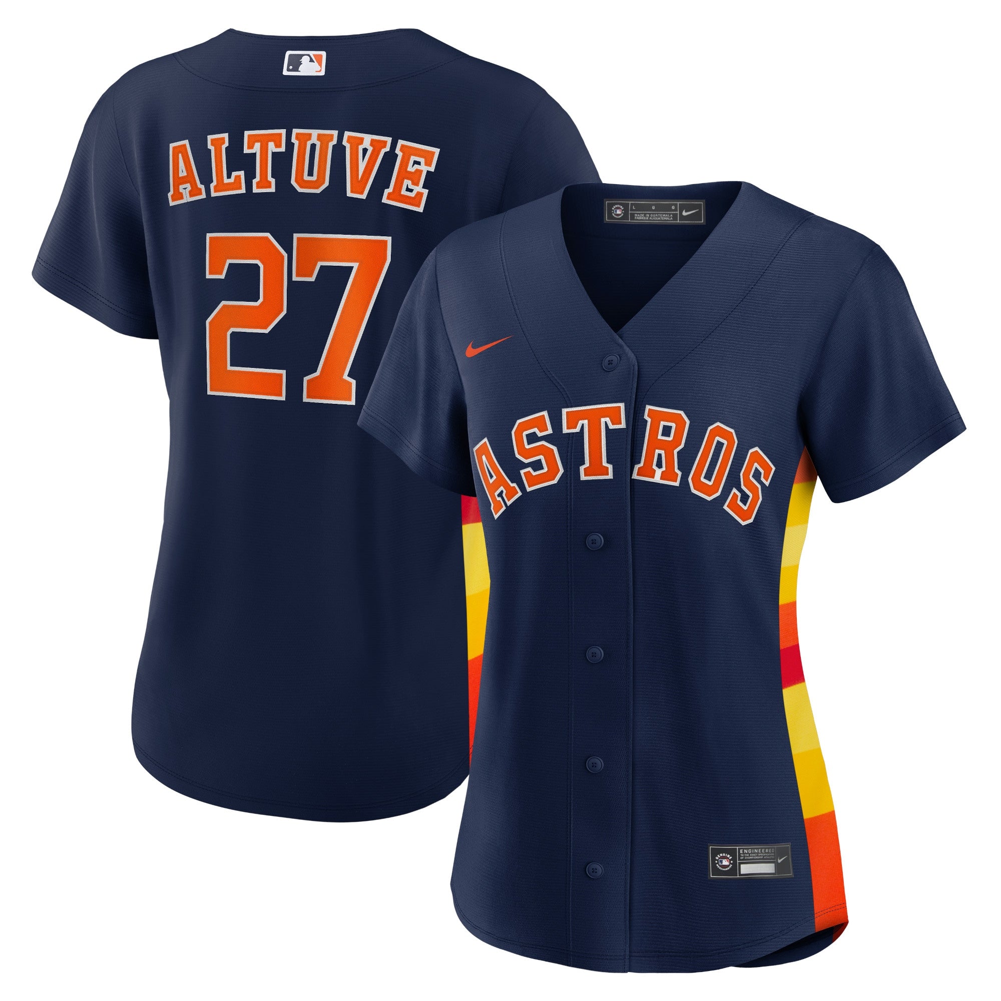 Jose Altuve Houston Astros Nike Women's Home Replica Player Jersey - White/Navy