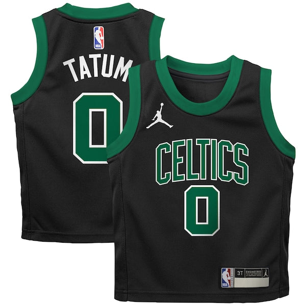 Jayson Tatum Boston Celtics Jordan Brand Preschool 2022/23 Replica Jersey - Statement Edition - Black