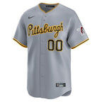 Pittsburgh Pirates Nike Away Limited Custom Jersey - Gray