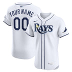 Tampa Bay Rays Nike Home Elite Custom Jersey - White