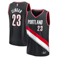 Donovan Clingan Portland Trail Blazers  2024 NBA Draft Fast Break Player Jersey - Icon Edition - Black