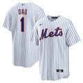 New York Mets Nike #1 Dad Home Replica Jersey - White