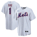 New York Mets Nike #1 Dad Home Replica Jersey - White