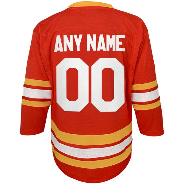 Calgary Flames Preschool Team Home Replica Custom Jersey - Red