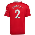 Victor Lindelof Manchester United adidas Youth 2022/23 Home Replica Player Jersey - Red