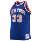Patrick Ewing New York Knicks Big & Tall 1991/92 NBA 75th Anniversary Diamond Swingman Jersey - Blue
