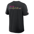 Miami Dolphins Nike 2025 NFL Crucial Catch Tri-Blend Dri-FIT T-Shirt - Black