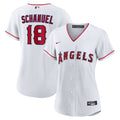 Nolan Schanuel Los Angeles Angels Nike Women's Home Replica Jersey - White