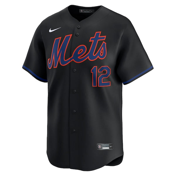 Francisco Lindor New York Mets Nike Alternate Limited Player Jersey – Black