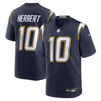 Justin Herbert Los Angeles Chargers Nike Alternate Super Chargers Game Player Jersey - Navy/Powder Blue/Gold