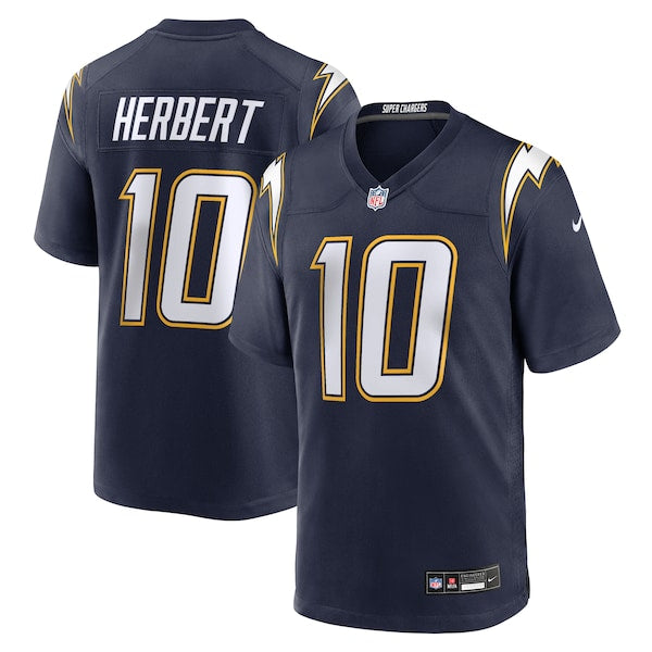 Justin Herbert Los Angeles Chargers Nike Alternate Super Chargers Game Player Jersey - Navy/Powder Blue/Gold
