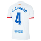 Ronald Araujo Barcelona Nike 2023/24 Away Replica Jersey - White/Aqua/Royal