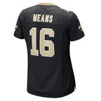 Bub Means New Orleans Saints Nike Women's  Game Jersey -  Black
