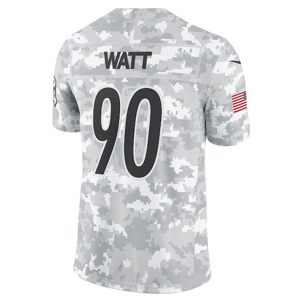 T.J. Watt Pittsburgh Steelers Nike 2024 Salute to Service Limited Jersey - Arctic Camo
