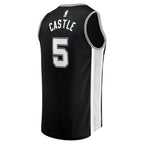 Stephon Castle San Antonio Spurs  2024 NBA Draft Fast Break Player Jersey - Icon Edition - Black