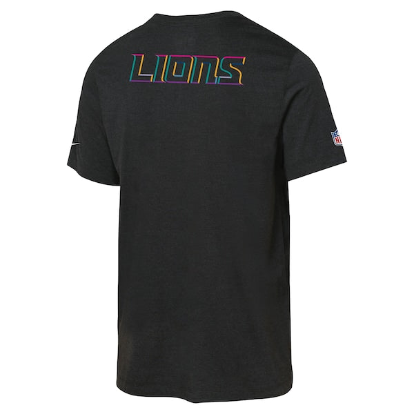 Detroit Lions Nike Youth 2025 NFL Crucial Catch Tri-Blend Dri-FIT T-Shirt - Black