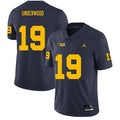 Men's Jordan Brand Bryce Underwood Michigan Wolverines College Football Game Jersey - Navy
