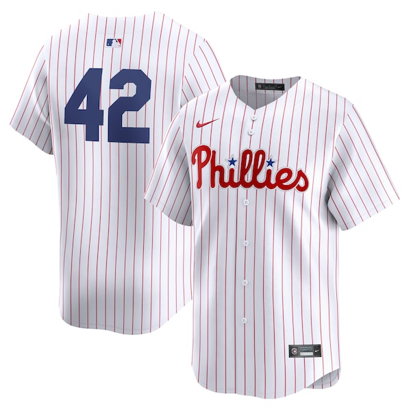 Philadelphia Phillies Nike 2024 Jackie Robinson Day Home Limited Jersey – White
