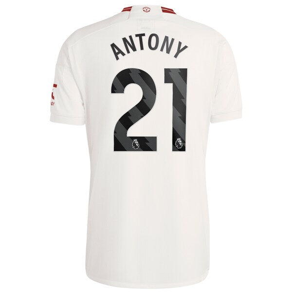 Antony Manchester United adidas 2023/24 Third Replica Player Jersey - White