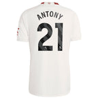 Antony Manchester United adidas 2023/24 Third Replica Player Jersey - White