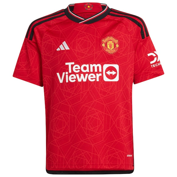 Victor Lindelof Manchester United adidas Youth 2023/24 Home Replica Player Jersey - Red