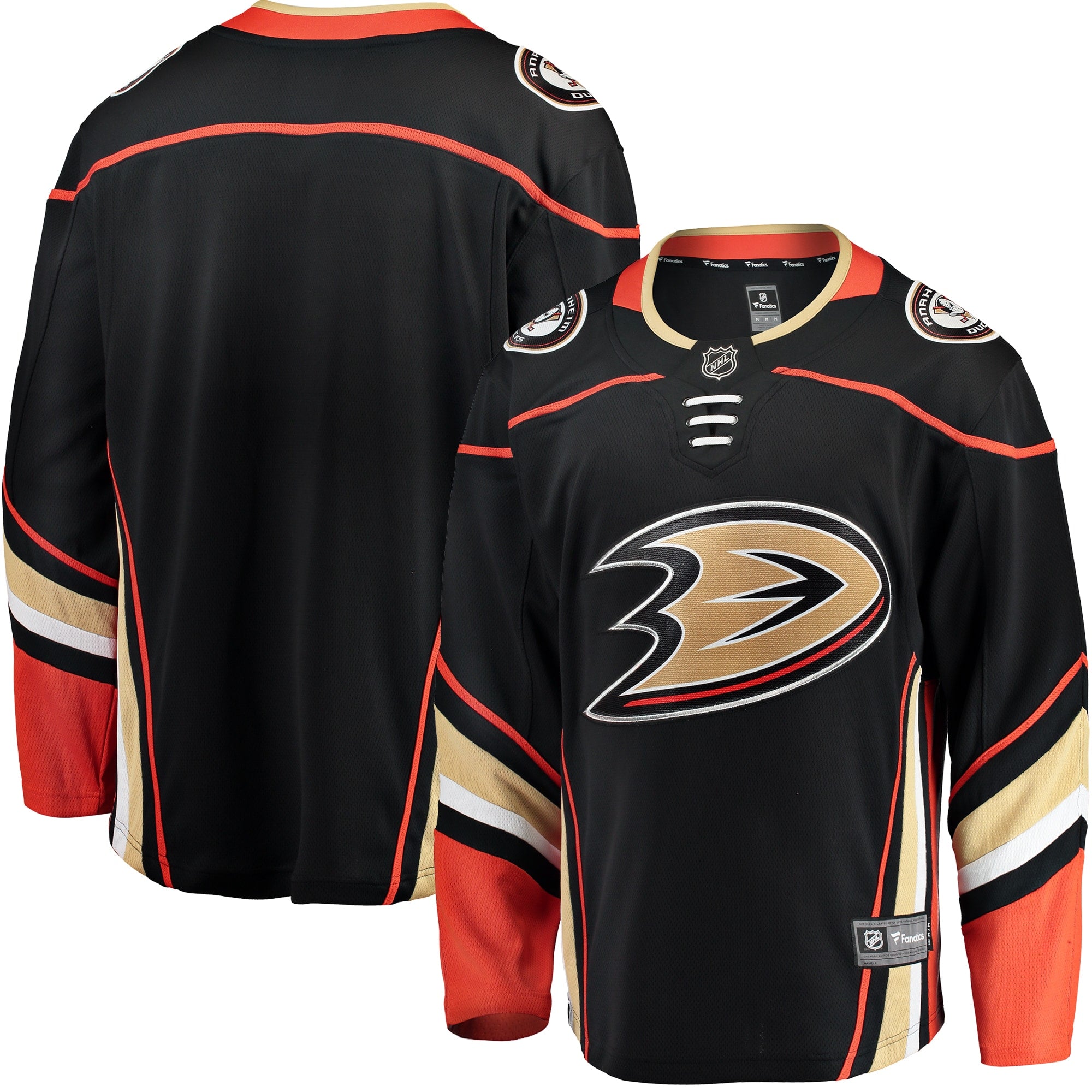 Anaheim Ducks  Home Breakaway Jersey - Orange/Black/White