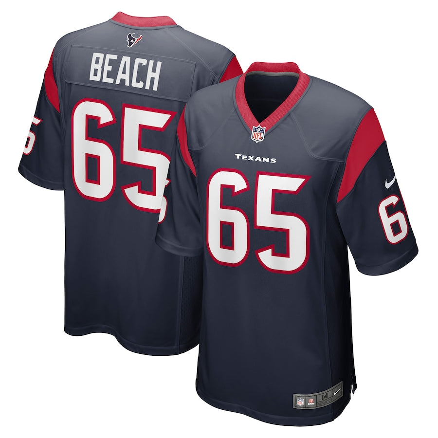 Tyler Beach Houston Texans Nike Team Game Jersey - Navy
